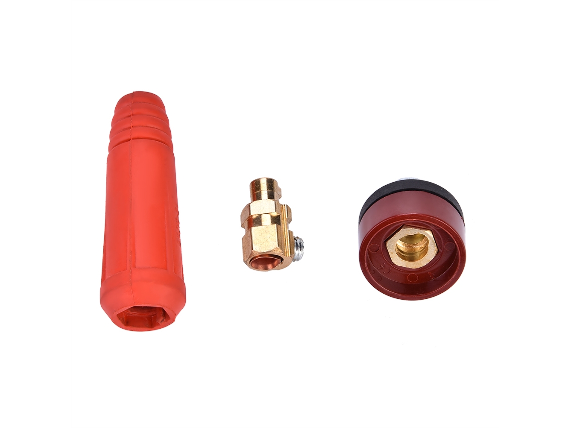 Conector Rápido De Estilo Europeo Para Cable De Soldadura Dkj10-25 Rojo, 1 Unidad. Adaptador De Acceso Rápido.