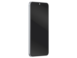 Pantalla Full AMOLED de Samsung para el paquete de servicio del Galaxy S25 Plus con chasis plateado.