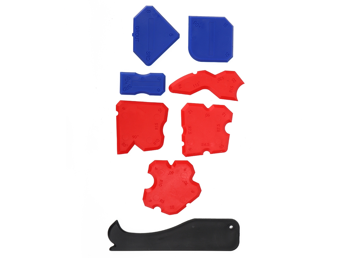Kit de herramientas para la aplicación y raspado de sellador de silicona
