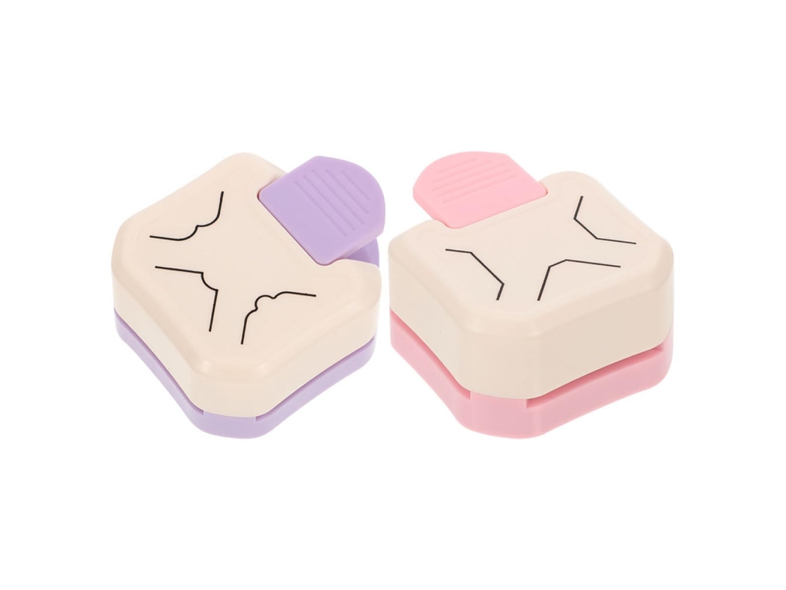 Juego De 2 Perforadoras De Esquinas Para Scrapbooking Diy, Herramienta Multiángulo