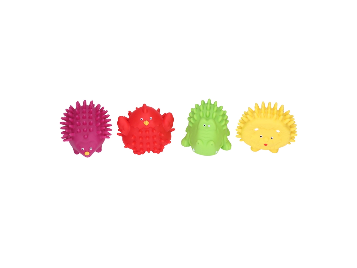 Pelota Sensorial Para Bebé De Vinilo Suave Con Textura Y Sonido Bb En Forma De Animal Cartoony