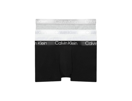 Pack de 3 Boxers CALVIN KLEIN (XL - Multicolor)