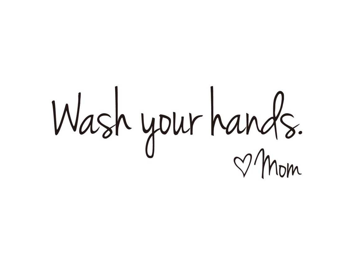 KOFIHETY Pegatinas para Pared de Baño con Frase de Amor a la Mamá | Adhesivos Impermeables para Decorar el Baño