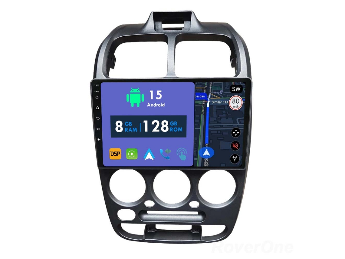 Coche Radio Android Auto Autoradio 8GB RAM 128G ROM CarPlay Navegación GPS Pantalla Táctil RoverOne para Hyundai Accent 2 LC2 1999 - 2012