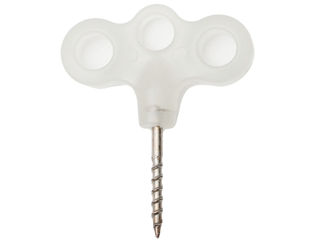 Estaca Luminosa Para Tienda De Campaña, De Acero Inoxidable, Con Tres Ojales Y Tornillo Estable.
