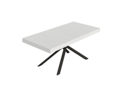 Mesa extensible Niket 200/304x90 cm Fresno blanco Patas antracita Itamoby