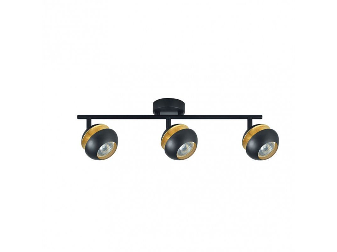 Filtro de potencia Beethoven 3xgu10 negro/dorado Fabrilamp Power Protection