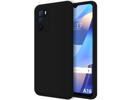 Carcasa Oppo A16 / A16s TUMUNDOSMARTPHONE Silicona Líquida Negro