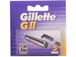 Recargas Láminas de Afeitar GILLETTE G-II 5 Unidades