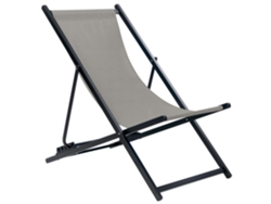 Tumbona reclinable BELIANI Locri ii de Aluminio Gris 60x100x94