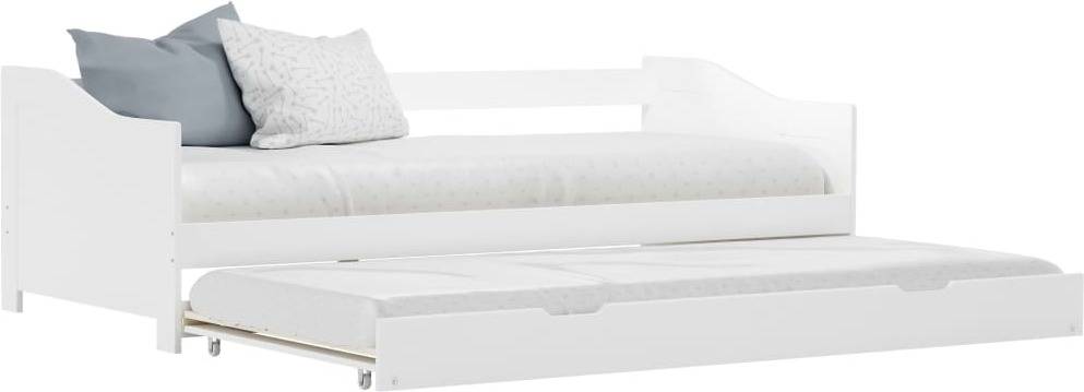 Estructura Sofá-Cama de mover VIDAXL madera de pino blanco (Compatible con Colchón: 90x200 cm)