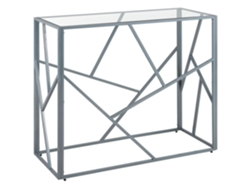 Aparador de estilo glamuroso BELIANI Orland de Vidrio Plateado 100x40x85