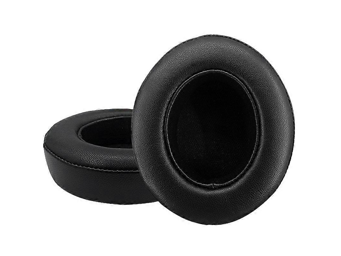 Juego de 2 fundas de piel suave y transpirable para auriculares Beats Studio 2/3, color negro. GIECY (piel de oveja).