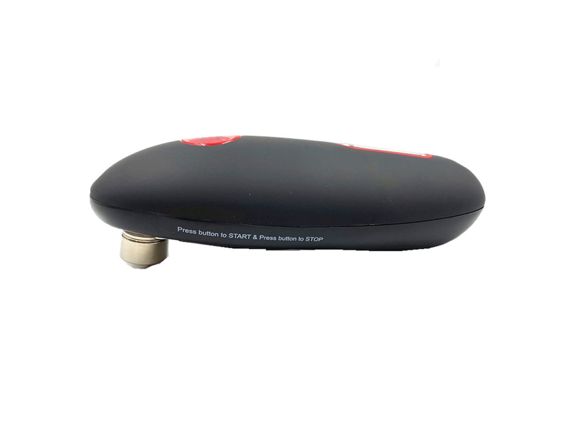 RNEMITERY Abrelatas eléctrico sin esfuerzo, corte suave para un manejo seguro, funcionamiento automático con un solo toque, funciona a batería, ideal para cocin