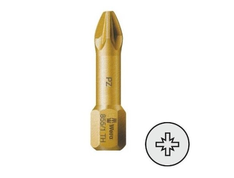 Punta atornillar mango 1/4 torsion pz 25mm punta atornill pz3