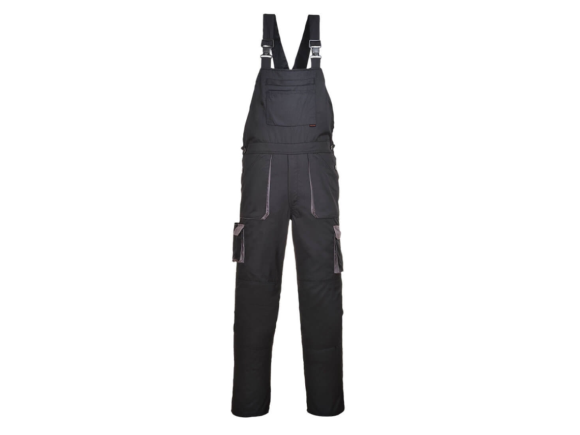 Peto Bicolor Portwest Texo Contrast: Comodidad Y Protección Negro / Xxxl
