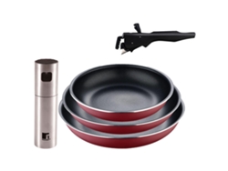 Juego De 3 Sartenes Ø18ø20ø24cm Clickcook Con Mango Extraíble Y Pulverizador