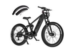 Bicicleta de montaña eléctrica de suspensión completa Vitilan T7 Pro, neumáticos de 26 pulgadas de ancho, batería extraíble de 52 V y 20 Ah, suspensión completa