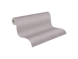 Papel de Pared LIVINGWALLS (53 cm x 10,05 m - Tejido - Gris)
