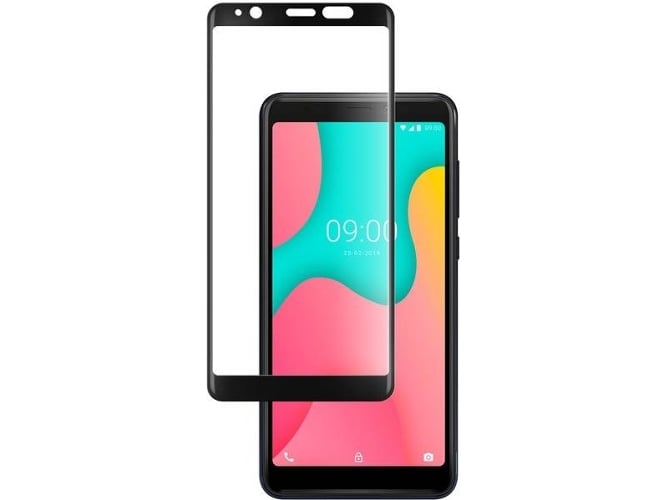 Protector de Cristal Templado MUVIT Wiko Y60 Negro