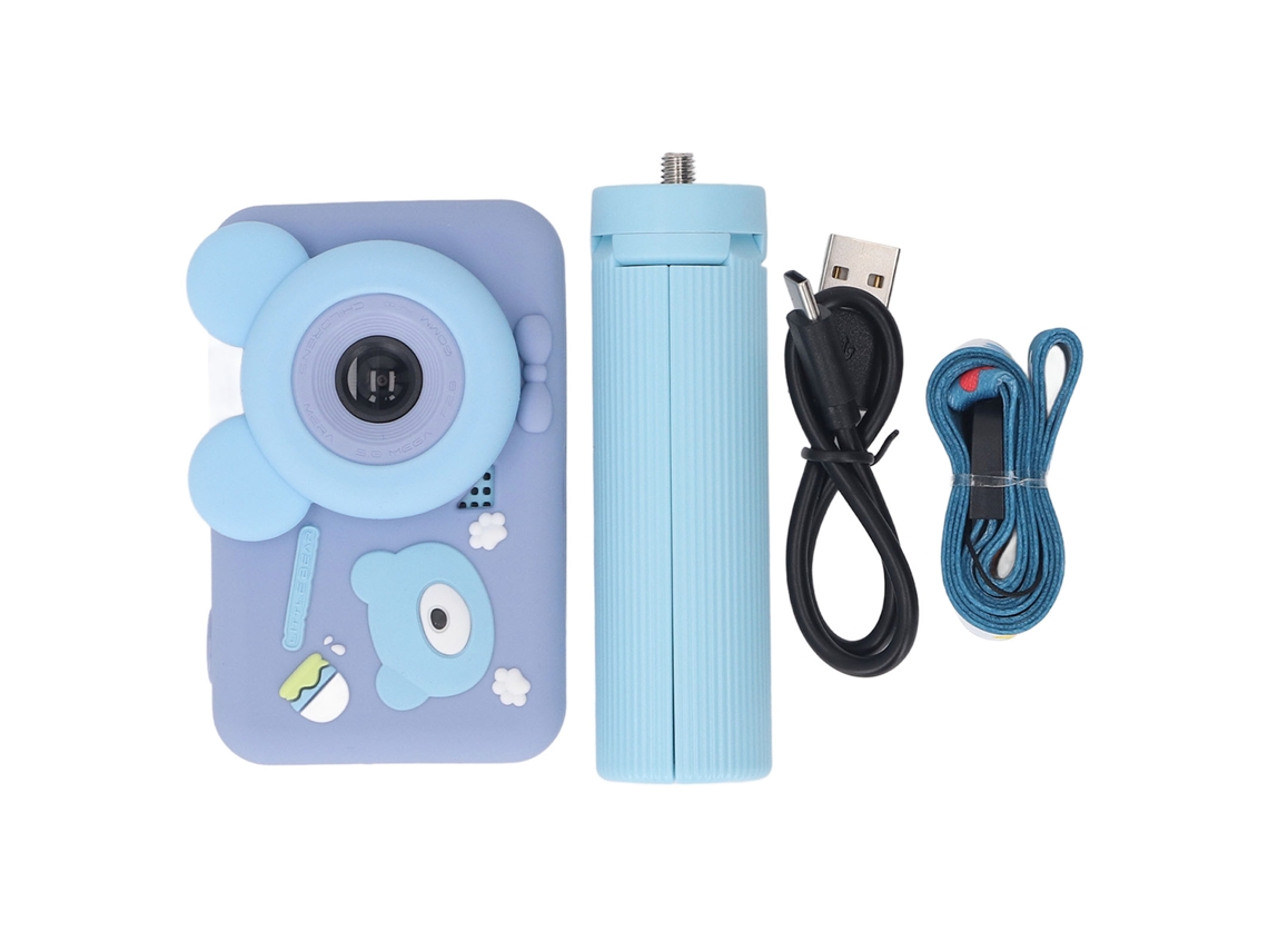 Cámara digital de 48 MP y 1080p para vlogging, estudiantes y niños, compacta y portátil.