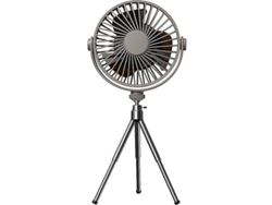 Ventilador De Mesa Con Luz Y Control Remoto, Batería De 2000 Mah, Trípode Para Acampar Al Aire Libre.