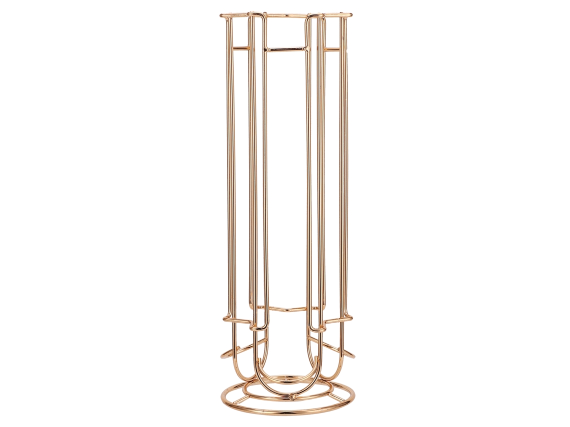 Soporte Para Cápsulas De Café De Alambre Dorado Con Capacidad Para 18 Cápsulas, Organizador Para Armario.