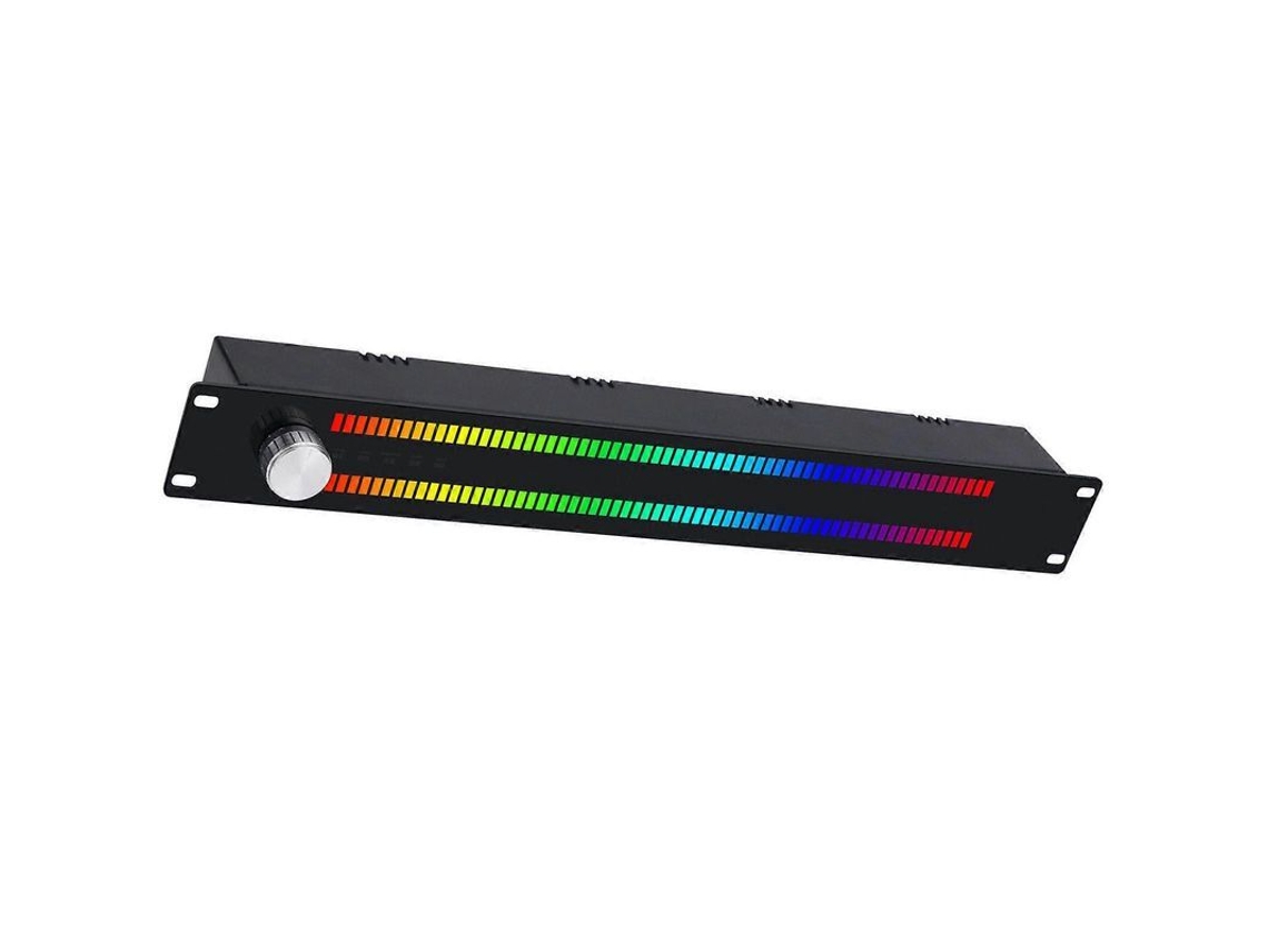 Analizador De Espectro Musical Led De Doble Canal Con Control Remoto, Color Y Velocidad Ajustables.