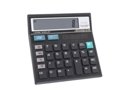 Calculadora Científica Solar De 12 Bits De Pantalla Grande Y Datos Precisos Luz Dourada