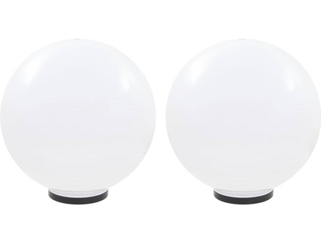 vidaXL Lámparas de bola LED 2 unidades esféricas PMMA 50 cm