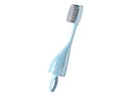 Cepillo de dientes portátil Rosewell con tubo de pasta dental transparente, ligero y suave para uso doméstico.
