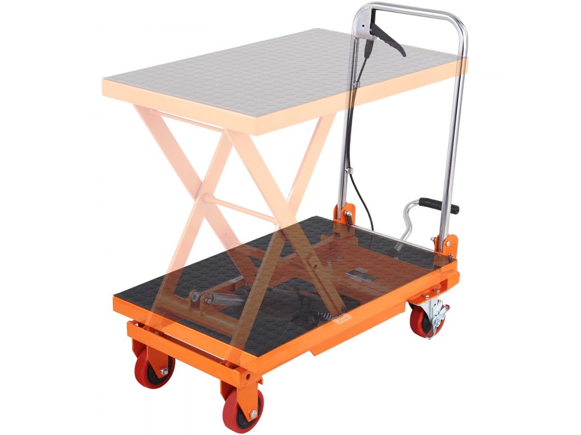 Mesa elevadora hidráulica manual Tekmaquinas de 150 kg y 700 × 450 mm