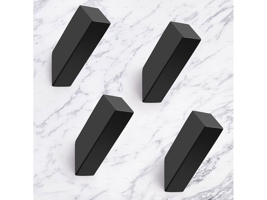2026-ganchos De Pared De Acero Inoxidable 304 Resistente Al Agua, Montaje En Pared, Diseño Moderno Mate Negro