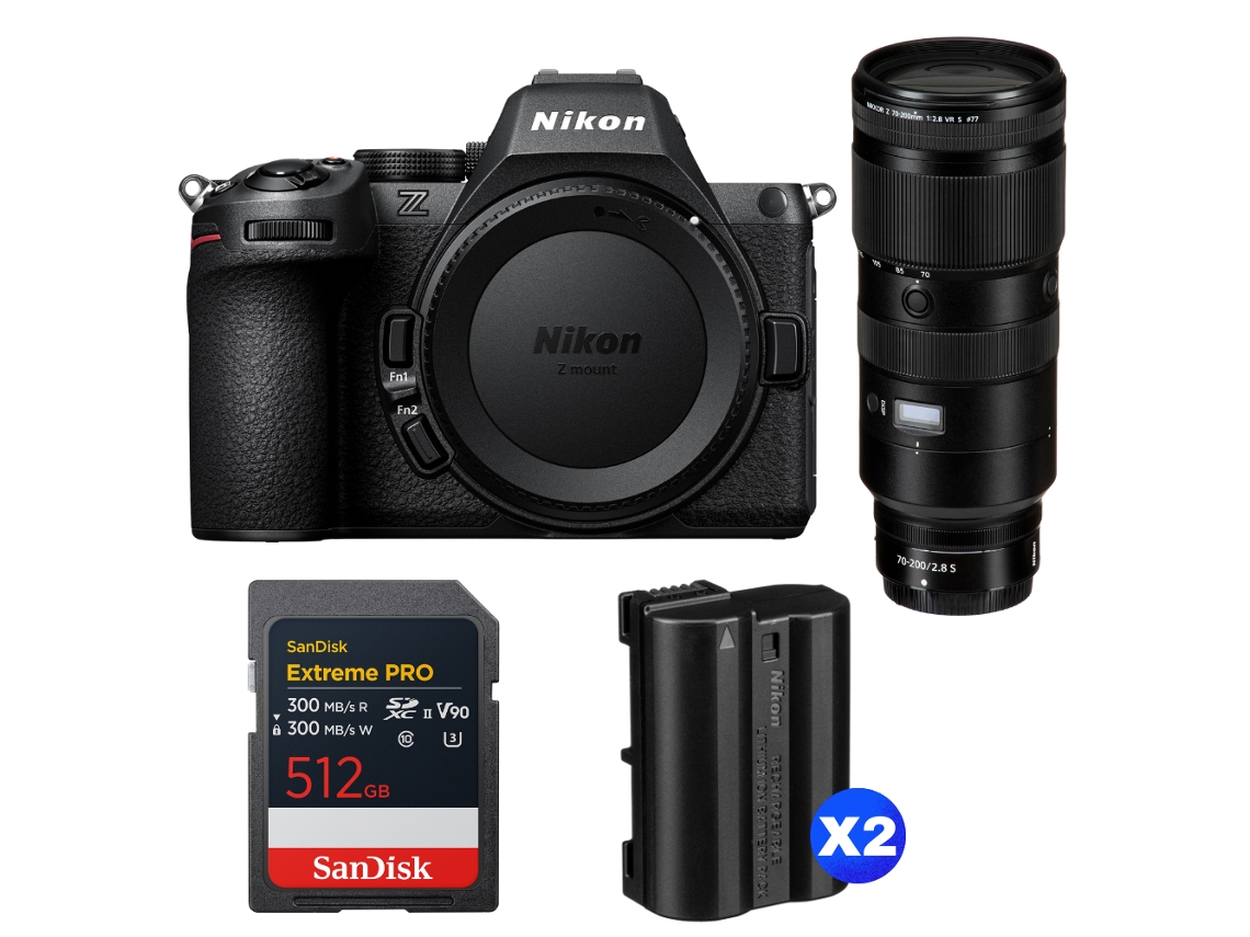 Nikon Z5 Ii + 70-200mm F/2.8 Vr S + 1 Sandisk 512gb Extreme Pro Uhs-ii Sdxc + 2 Nikon En-el15c + Ebook “20 Consejos Para Fotos Que Impactan”