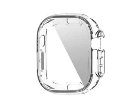 Caja de reloj de TPU con película PET para Apple Watch Ultra 49 mm / Ultra 2 49 mm (transparente)