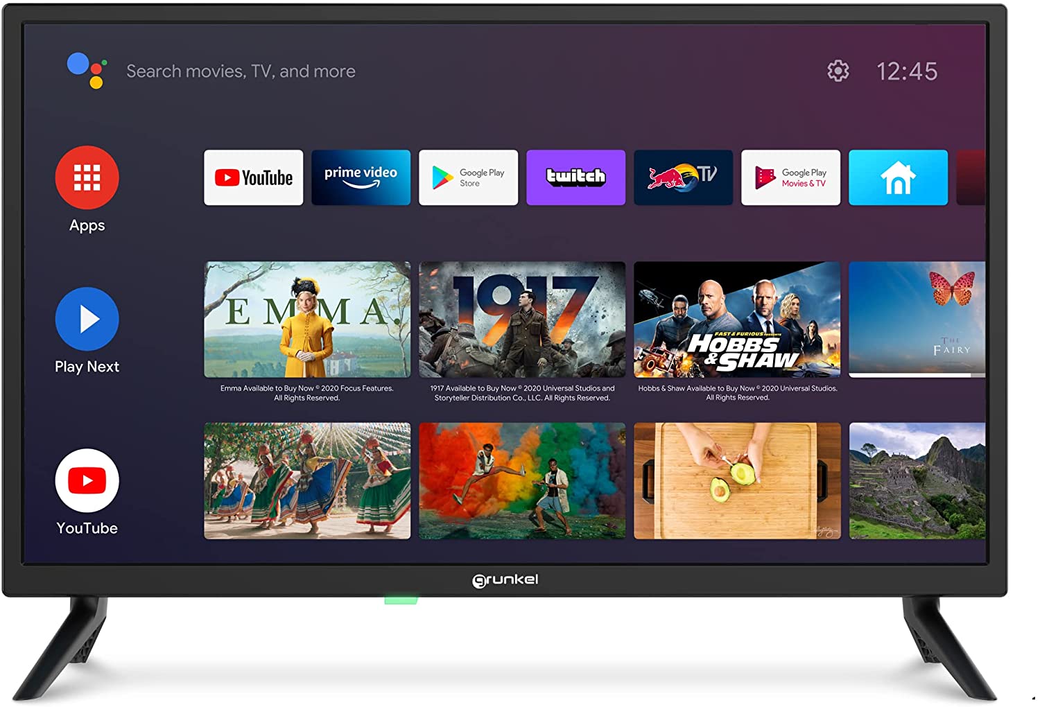 TELEVISOR DE 24" NEGRO ANDROID TV