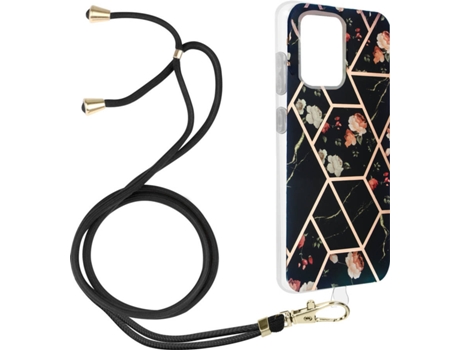 Funda Samsung Galaxy S20 Ultra AVIZAR Geométrico con Correa (Negro)