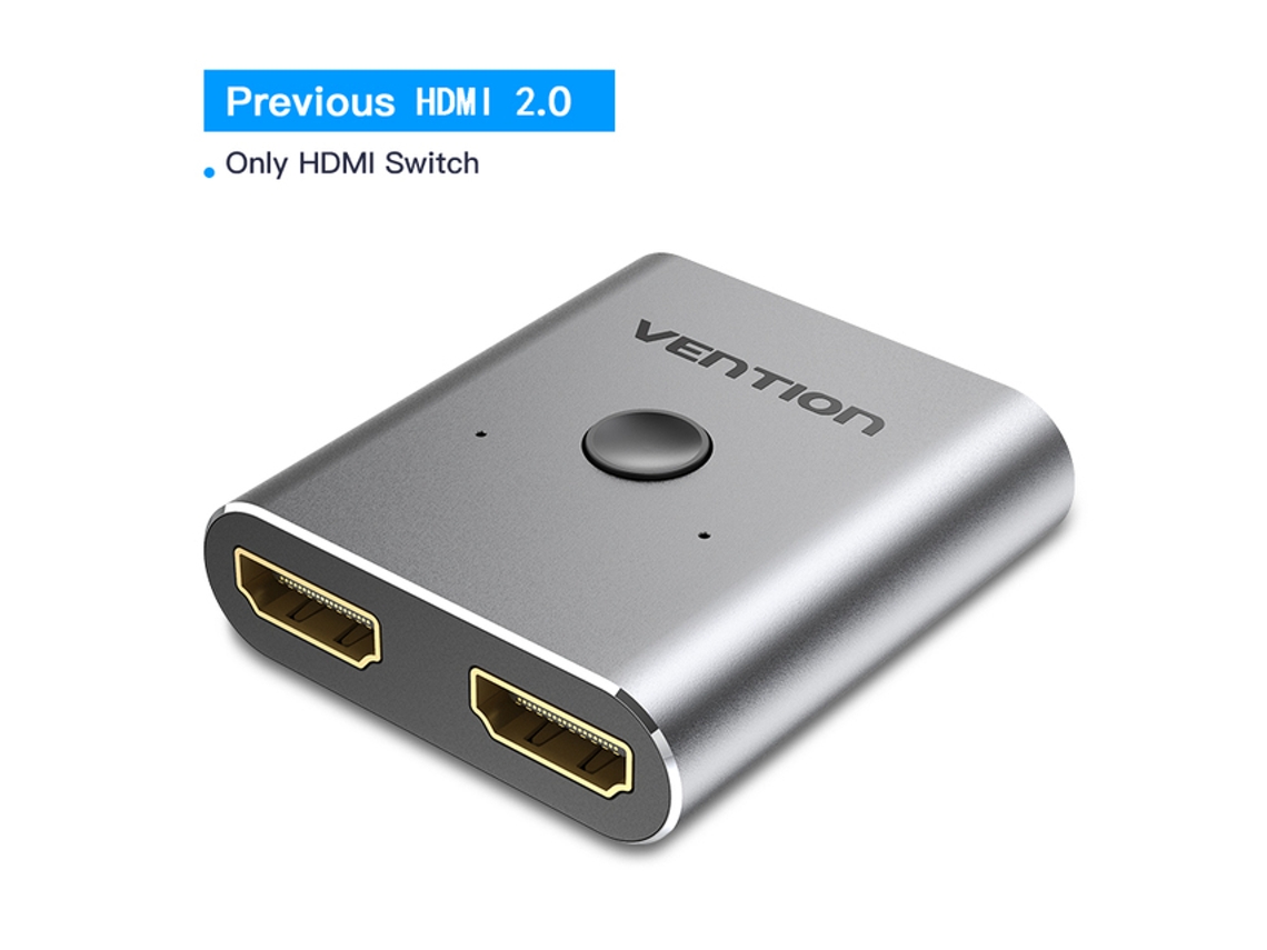 Conmutador HDMI 2.0 4K bidireccional 2 entradas 1 salida, para PS4/5, TV Box, divisor HDMI 2.0 Anterior