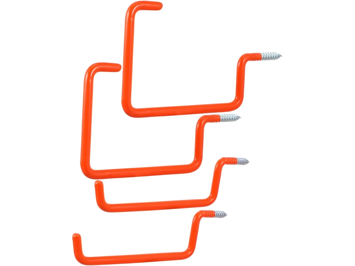 Juego 4 Ganchos Metálicos Resistentes Bicicletas Tornillos Expansión Antideslizantes Montaje Pared Techo
