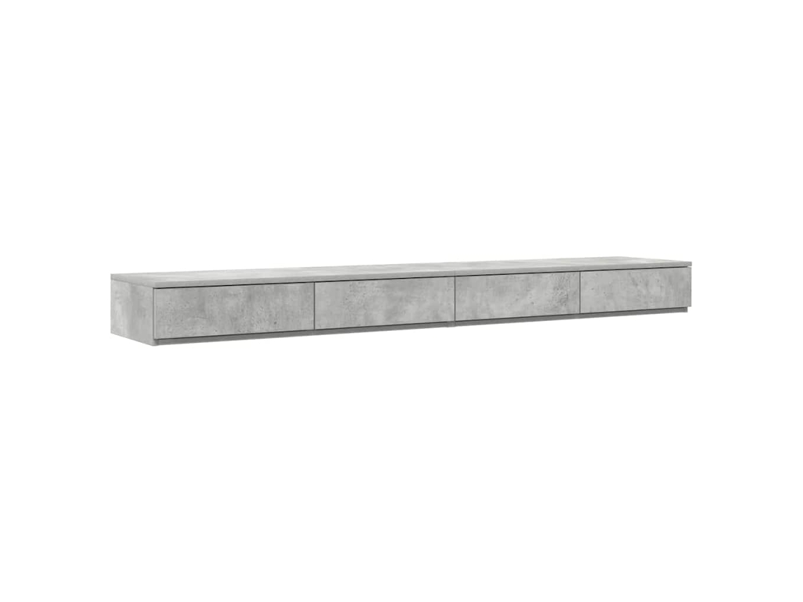 Maison Exclusive - Cajones De Cama Con Cajón Gris Concreto 180 X 36,5 X 16,5 Cm