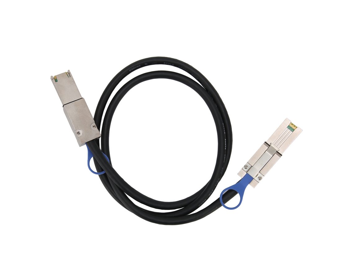 Cable estándar profesional 2026dn SFF 8088 a SFF 8088 macho a macho, 12 Gbps, Mini SAS de 26 pines y 1 m