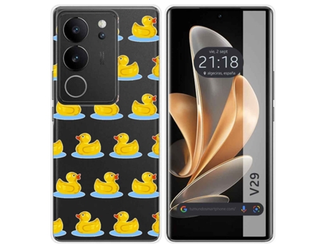 Funda Diseño Pato para Vivo V29 5G TUMUNDOSMARTPHONE Multicolor