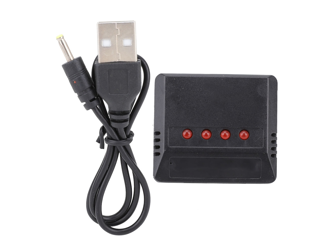 Cargador De Baterías De Litio De 3,7 V Para Drones Con Concentrador De Carga Balanceada De 1 A 4 Puertos, Usb Universal