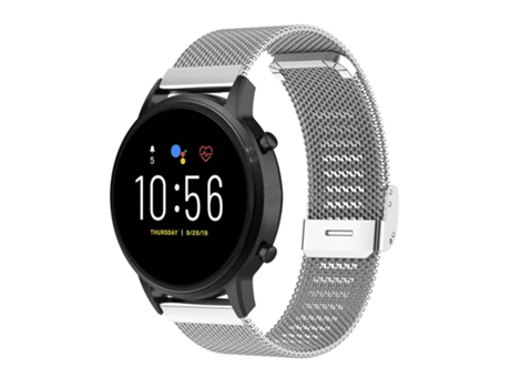 Correa de reloj inteligente para Honor Watch GS 3 22 mm Milan Metal Watch Band con hebilla integrada (Plata)