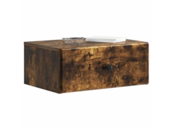 Maison Exclusive - Mesita De Noche De Pared 2 Pcs Roble Ahumado 49 X 34,5 X 20 Cm