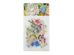 30 pegatinas de flores para mascotas, 30 hojas, diferentes estilos, resistentes al agua para scrapbooking.