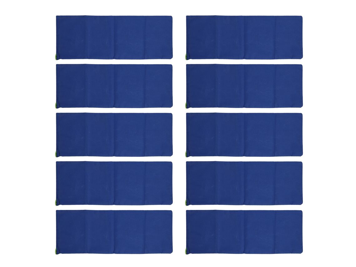 10 Sacos/barreras De Arena Reutilizables De Poliéster 600d Resistentes A Inundaciones Para El Hogar, Puertas, Ventanas, Garajes Y Sótanos - Azul Oscuro