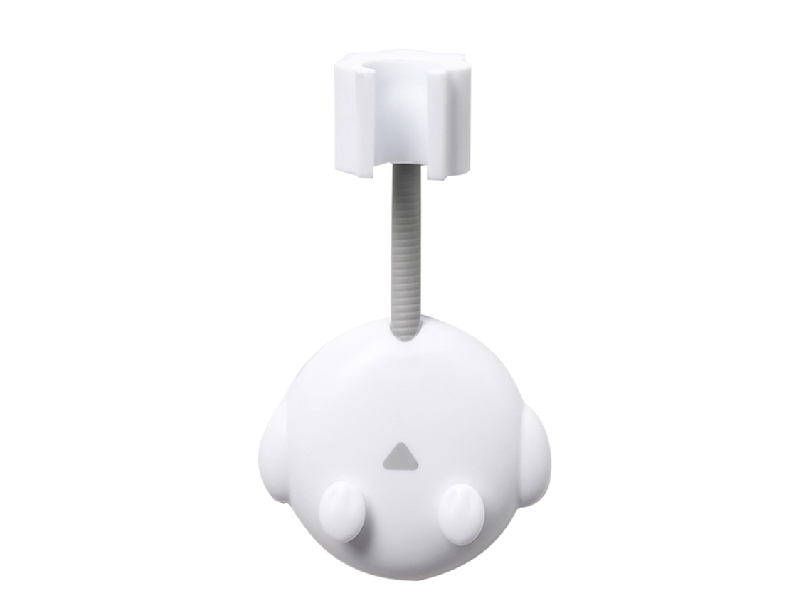 Cabezal de ducha de pared ajustable, blanco, multifuncional, con soporte