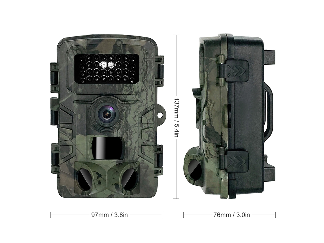 Cámara De Vigilancia Sumergible De 20 Mp Y 1080p Para Caza, Con Visión Nocturna Y Sensores De Movimiento.