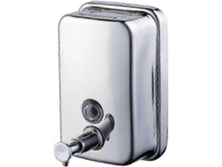 Dispensador de jabón de pared Rosewell de 18 oz, acero inoxidable, cromado, para cocina y baño